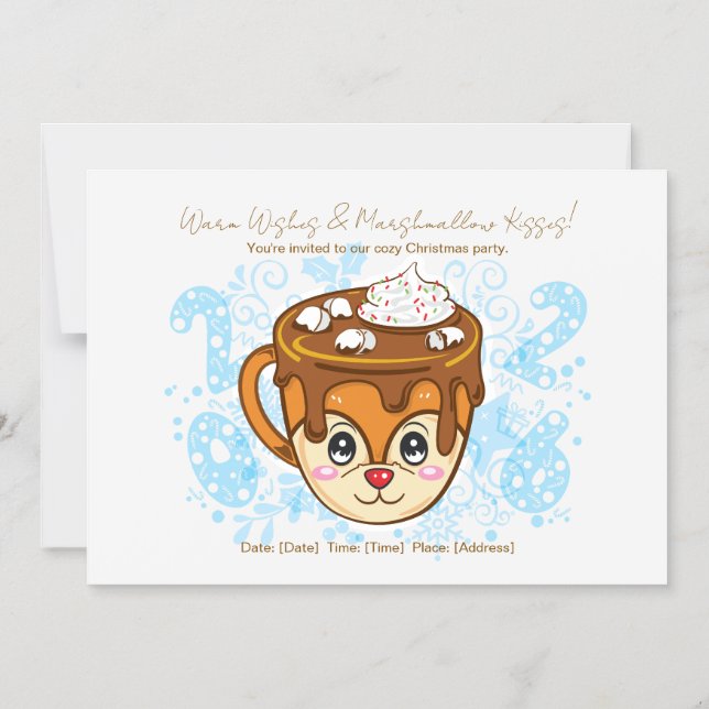 2026 Christmas Reindeer  Magnetic Invitation (Front)