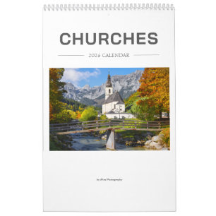2026 Churches photography Calendar