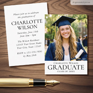 2026 Classic Graduation Invitation Mini Card