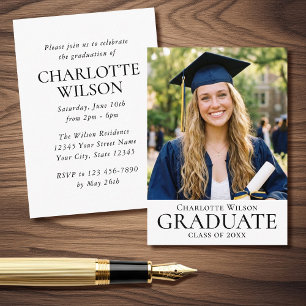2026 Classic Graduation Invitation Mini Card