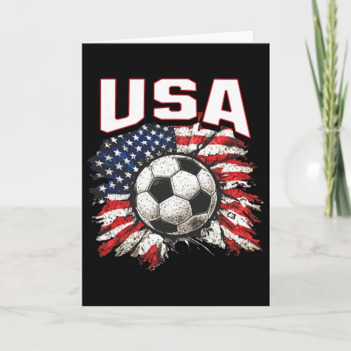 2026 Cup Flag Soccer Pride Fun Family Usa  Card