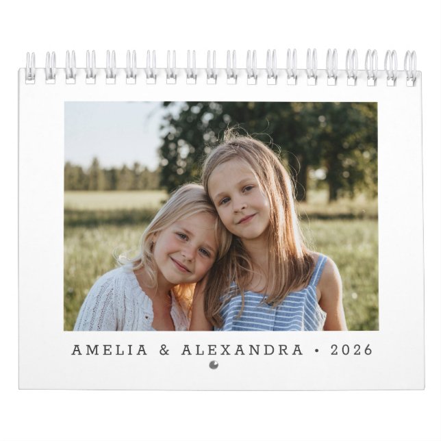 2026 Custom Create Your Own Family Photo Calendar (Cover)