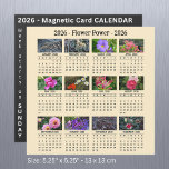 2026 Custom Flower magnetic apricot Calendar SU<br><div class="desc">2026 fully Customizable magnetic Calendar - 12 Month beautiful Flower Photos,  Week starting on Sunday - on a apricot Background
Make it your own,  you can change the Title " 2026 - Flower Power - 2026" and change all Photos for your own in the Personalize Section</div>