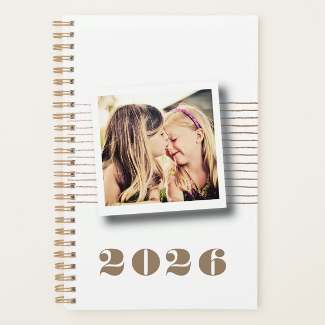 2026 Custom Personalized Photo Diary Planner (Front)