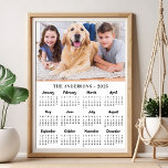 2026 Custom Photo 12 Month New Year Calendar Poster<br><div class="desc">2026 New Year Photo Calendar Poster - This custom calendar poster is perfect to highlight or circle special family dates, anniversaries, birthdays, and reunions. This large calendar is perfect for kids sporting events practice schedule, after school appointments, or family fun game dates. Personalize these full year photo calendar posters with...</div>