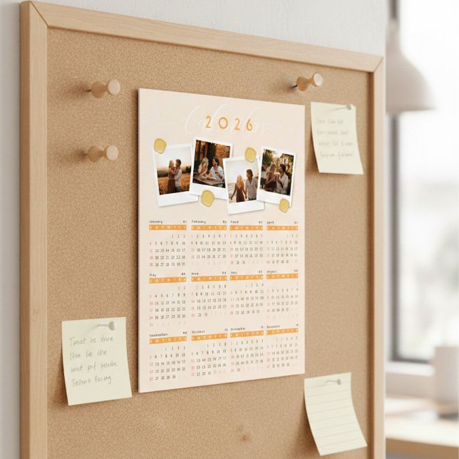 2026 Custom Photo Calendar Magnetic Card (Creator Uploaded)