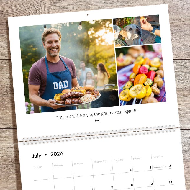 2026 Custom Photo Family Quotes & Funny Sayings Calendar (Creator Uploaded)