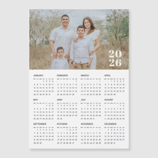 2026 Custom Photo Magnetic Calendar