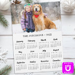 2026 Custom Photo Pet Puppy Dog Calendar Magnet<br><div class="desc">2026 Yearly Calendar Photo Magnetic Cards - Send New Year Greetings or include in your Christmas cards, these 5x7 photo calendar cards are perfect as Christmas and New Year cards to family and friends. Perfect to highlight or circle special family dates, anniversaries, birthdays, and reunions. Personalize these full year photo...</div>