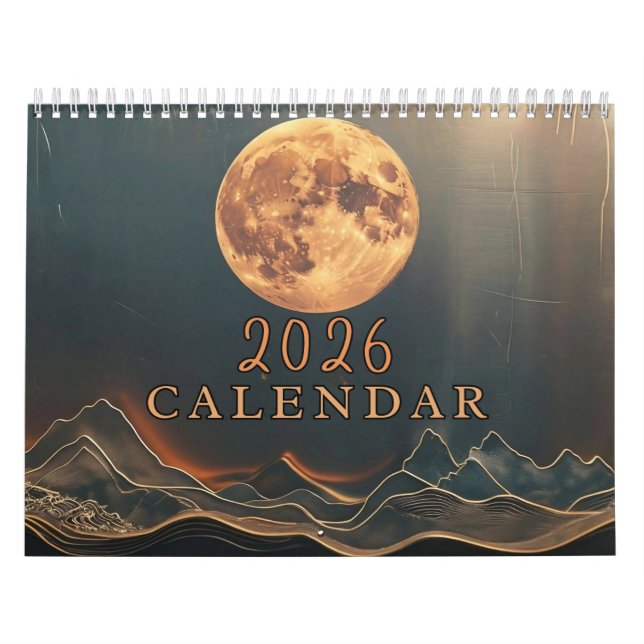 2026 Customizable Celestial - Add Your Photos Calendar (Cover)