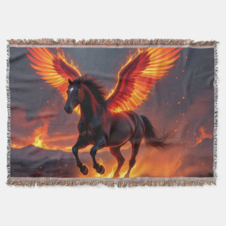 „2026 – Das Jahr des Feuerpferds“ Throw Blanket