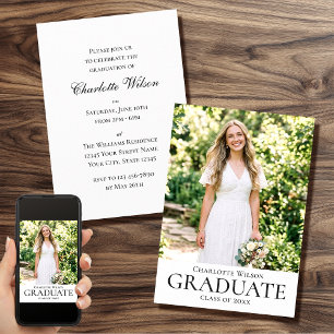 2026 Elegant Graduation Party Invitation Photo
