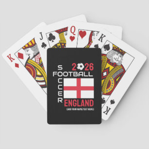2026 ENGLAND Soccer Football Custom Name ANY YEAR  Poker Cards