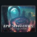 2026 Epic Sci-Fi Cities Science Fiction Calendar<br><div class="desc">2026 Epic Sci-Fi Cities Science Fiction Calendar</div>