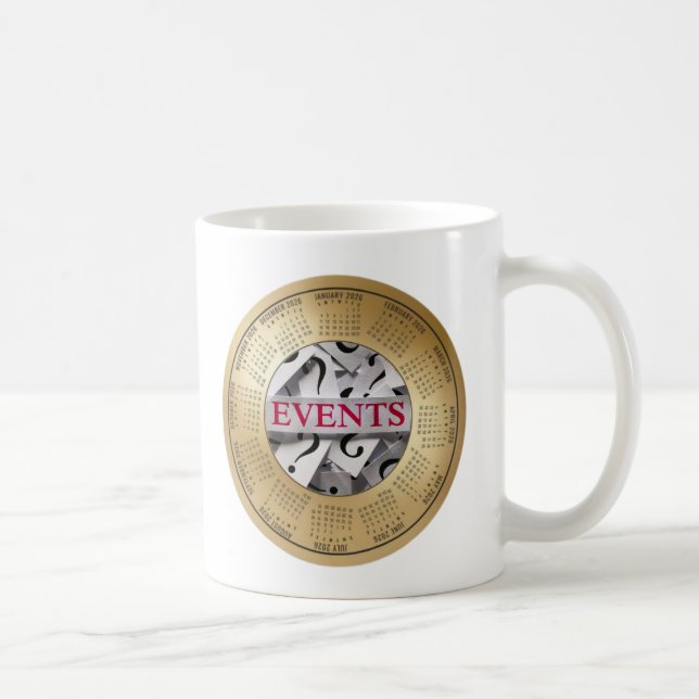 2026 Events Calendar Coffee Coffee Mug (Right)