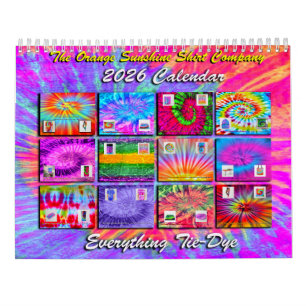 2026 Everything Tie-Dye Calendar
