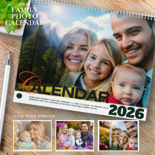 2026 Family Pictures fun custom filters Calendar