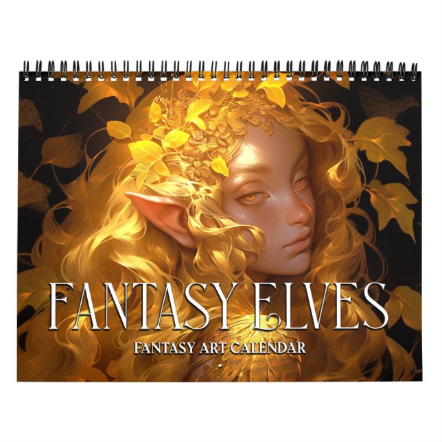 2026 Fantasy Elves 2 Fantasy Art Calendar (Cover)