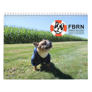 2026 FBRN French Bulldog Rescue Network Calendar