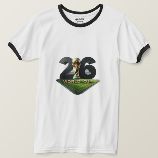 2026 FIFA World Cup Logo with Trophy – Official  T-Shirt (Design Front)