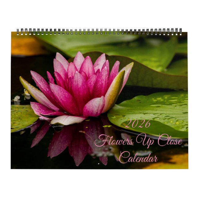 2026 Flowers Up Close Wall Calendar (Cover)
