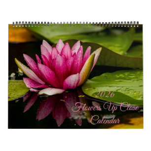 2026 Flowers Up Close Wall Calendar