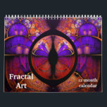 2026 Fractal Art Abstract Psychedelic Calendar<br><div class="desc">This calendar contains an assortment of fractal patterns, in various psychedelic colors! Bright and vibrant! Art created by Liz Molnar. Used with permission.</div>