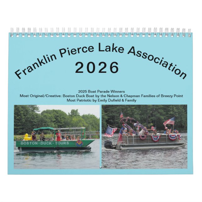 2026 Franklin Pierce Lake Calendar (Cover)