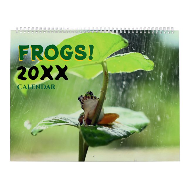 2026 Frogs in Nature Wall Calendar Cute (Cover)