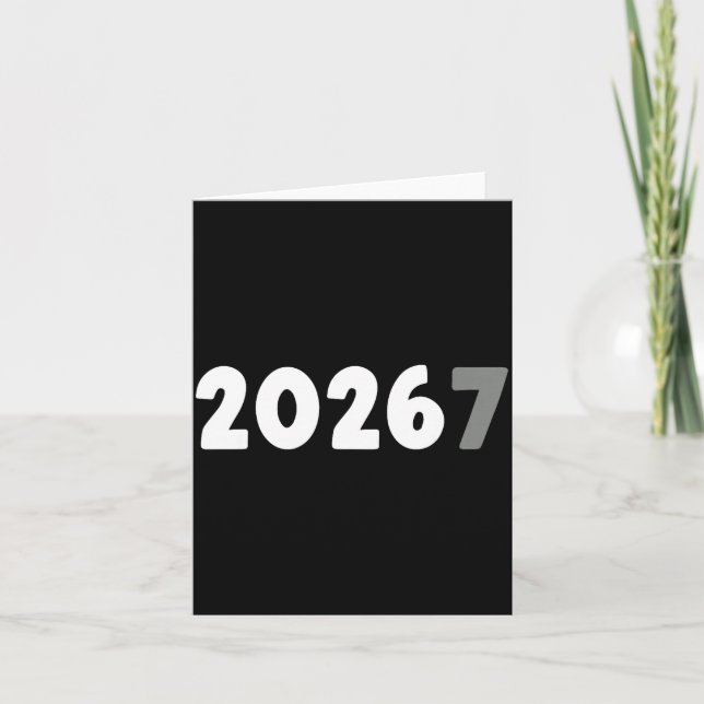 2026 Funny 67 Meme New Year  Card (Front)