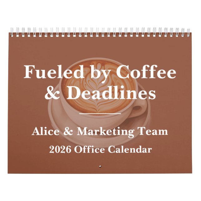 2026 Funny Office Coffee Chaos Calendar (Cover)