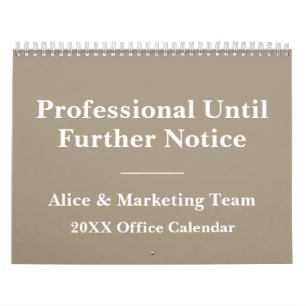 2026 Funny Office Minimalist Humor Calendar