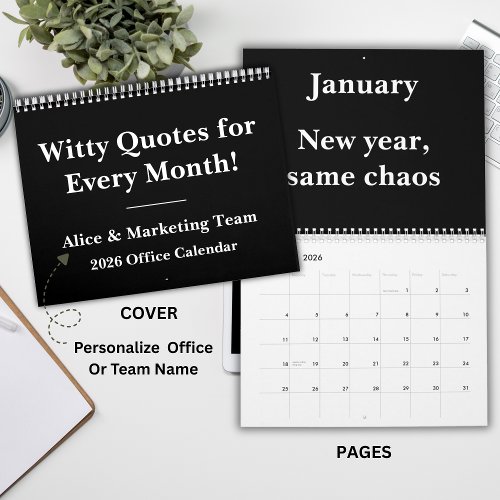 2026 Funny Work Wall Calendar