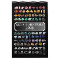 2026 Gem & Mineral Crystals Gemstones Geologist