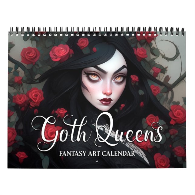 2026 Goth Queens Fantasy Art Calendar (Cover)