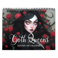 2026 Goth Queens Fantasy Art Calendar