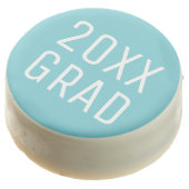 2026 Grad Modern Typography Light Blue Graduation Chocolate Covered Oreo (Angled)