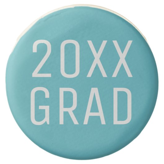 2026 Grad Modern Typography Light Blue Graduation Chocolate Covered Oreo (Front)