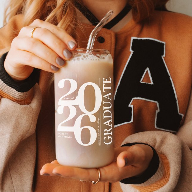 2026 Graduate Modern Graduation Can Glass (Creator Uploaded)
