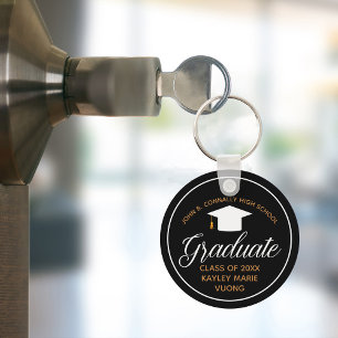 2026 Graduate Personalized High School Graduation Keychain