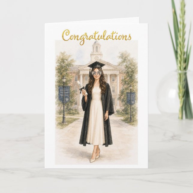2026 Graduation Card Girl  (Front)