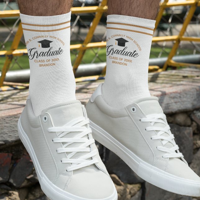 2026 Graduation Chic Custom High School Graduate Socks (Creator Uploaded)