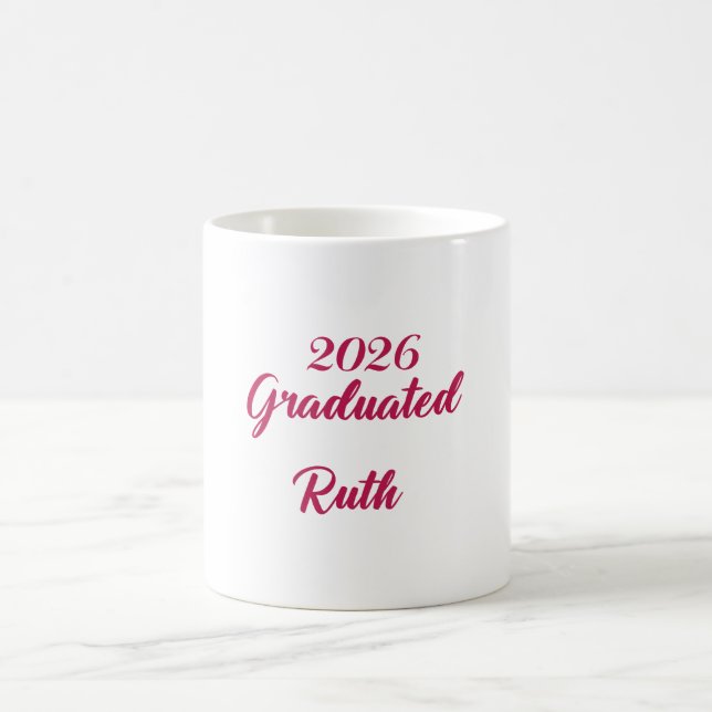 2026 Graduation coffee mug | Customize name mug  (Center)