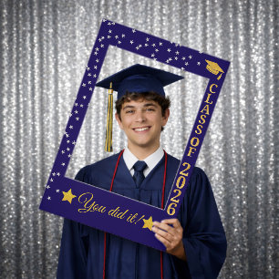 2026 Graduation Congrats Grad Themed Selfie Frame