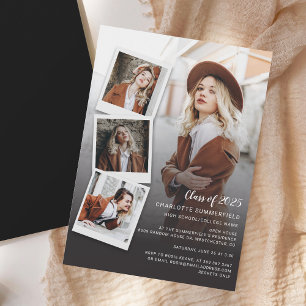 2026 Graduation Photo Collage Open House Party Magnetic Invitation