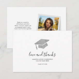 2026 Graduation Photo Modern Thank You Card