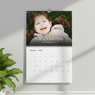 2026 Grandkids Make Life Grand Custom Photo Calendar