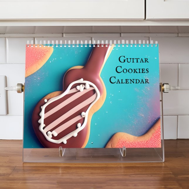 2026 Guitar Cookies for Unique Music & Baking Fans Calendar (A sweet, unique calendar blending guitars and cookies for music and baking fans!)