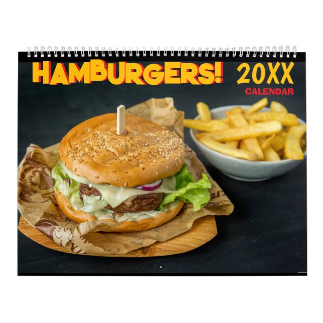 2026 Hamburger Wall Calendar Food (Cover)