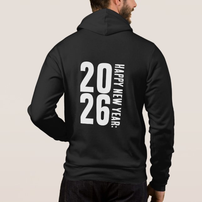 2026 Happy New Year-45345 Hoodie (Back)